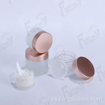 Jar de crema de crema de vidrio cosmético personalizado